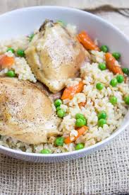 Bake until chicken is done and rice is tender, about one hour. Chicken And Rice Casserole One Pan Dinner Then Dessert