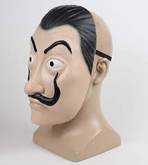 Bu üründen en fazla 10 adet sipariş verilebilir. Koobea Salvador Dali Maske Latex Mask La Casa Vollmaske Masken Spielzeug