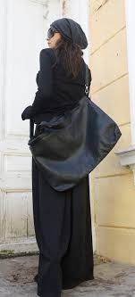 Grande Borsa Cintura Nera Handmade Borsa A Tracolla Tracolla Etsy Leather Belt Bag Belt Bag Black Designer Bags