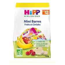 Mini Barres Fruits Et Cereales Des 12 Mois 100g Hipp