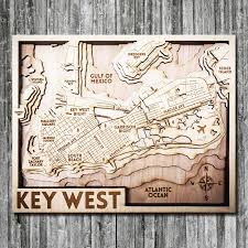 398 whitehead st, key west, fl 33040, usa get directions parking. Key West Fl Wood Map 3d Topographic Wood Chart