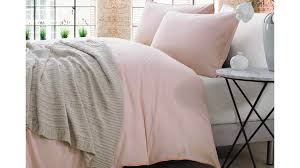 Shop temple & webster for king single quilt covers to match every style and budget. Chambray Cotton Bedding Grey Ecru Or Peach Natural Bed Company