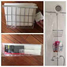 My Clawfoot Tub Shower Storage Life Hack Clawfoot Tub Shower Shower Storage Clawfoot Tub Bathroom