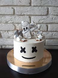 Marshmello is based by the famous american dj and music producer marshmello. 11th Birthday Party Birthday Party Cake Boy Birthday Cake Party Cakes