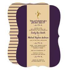 Purple Blush Catholic Wedding Invites Bible Verse Invitations Custom Unique Diy Personalize Occasions Purple Blush Purple Wedding Catholic Wedding