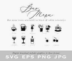 Free Free 347 Wedding Bar Menu Svg SVG PNG EPS DXF File