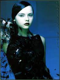 Indeed Dramatic Ingenue Christina Ricci Is So Believable In Goth Styling She Was Most Iconic As Wednesday Addams Christina Ricci Christina Beautiful