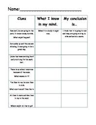 Worksheet For Drawing Conclusions Reading Classroom School Reading Drawing Conclusions Activity