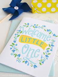 Welcome Little One Baby Shower Baby Gift Baby Boy Gender Etsy Hand Lettering Cards Baby Boy Gifts Greeting Card Design