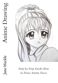 Next, draw a horizontal line in the middle of the circle. Amazon Com Anime Drawing Step By Step Guide How To Draw Anime Faces Anime Drawing Course Volume 2 9781519509789 Mackle Jane Books