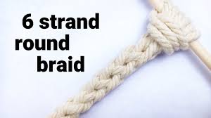 The sequence is simply this: 6 Strand Round Braid Tutorial Youtube