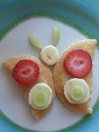 Use Our Recipe For Pancakes Happy Herbivore Cookbook Pg 28 And On The Website To Create Cute Little Butterflies For Yo Essen Fur Kinder Lustig Essen Essen