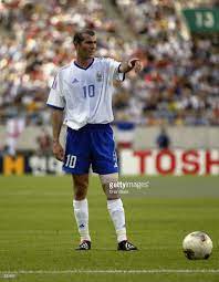 Zinedine Zidane Of France Prepares To Take A Free Kick During The Zinedine Zidane Free Kick World Football