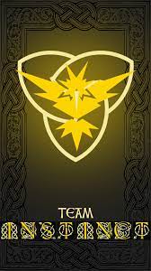 Device Wallpaper Team Instinct By Ricepoison Pokemon Go Team Instinct Pokemon Realistic Pokemon Teams