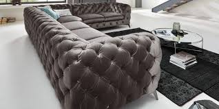 Chesterfield Ecksofa Big Emma Samt Silber Grau Moderne Barock Mobel L Form Chesterfield Ecksofa Ankleidezimmer Design Ecksofa