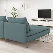 Soderhamn Loveseat With Chaise Finnsta Turquoise Ikea Turquoise Living Room Decor Love Seat Living Room Turquoise