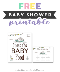 Food free printable free baby shower game printouts onesie baby shower guess baby due date calendar printable cute baby shower games neutral baby shower games free printable baby shower guest list template free printable baby shower prediction cards baby weight guess. Free Printable Baby Shower Nautical Boat Ship Baby Boy Game Guess The Baby Food Instant Download Instant Download Printables