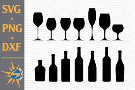 Download Wine Glass Wine Bottle Silhouette Graphic By Svgstoreshop Creative Fabrica PSD Mockup Templates