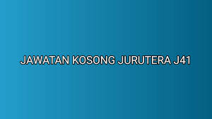* senarai penuh jawatan kosong yang telah dikemaskini (klik sini). Permohonan Jawatan Kosong Jurutera J41 2019 Sumber Kerjaya