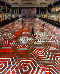 Miguel Chevalier Unravels Interactive Kaleidoscopic Carpet In Milton Keynes Interactive Art Carpet Installation Interactive Lighting