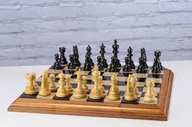 4.5" Ebony Andalusian Chess Pieces