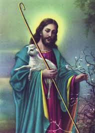 The Good Shepherd Print Blue 5x7 The Good Shepherd Jesus Pictures Mary And Jesus