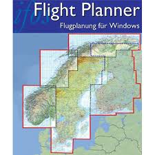 Flight Planner Sky Map Chart Set Scandinavia Finland Norway Sweden