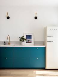 Cuisine Ikea Hack Deco Bleu Canard Marbre Gris Design Frigo Smeg Blanc Cassee Deco Bleu Canard Cuisines Design Deco Bleue