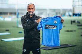 Get ready for game day with officially licensed manchester city jerseys, uniforms and more for sale for men, women and youth at the ultimate sports store. First Look Manchester City S Bespoke Kit For Their Premier League Return Gq Middle East
