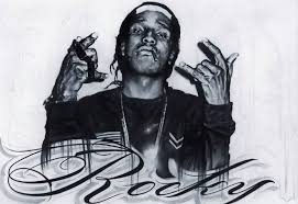 Asap Rocky Drawing By Christina Andrianatos Saatchi Art Sketch of the day february 2016. asap rocky drawing