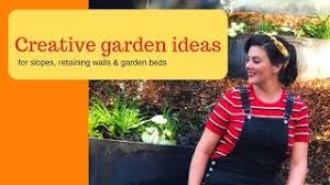 They can also be used around the edges of the lawn for a matching look if buried partially to block the spread of the. Ideas For Gardening On A Slope Or Hill Straightcurve Garden Edging The Gardenettes Youtube