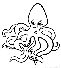 Ahtapot Boyama Sayfasi Octopus Coloring Pages Pagina Para Colorear De Pulpo Okraska Okraski Hayvan Boyama Sayfalari Boyama Sayfalari Ahtapot