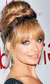Updos For Hair With Bangs Google Search Hairstyles With Bangs Hair Styles Hair Updos