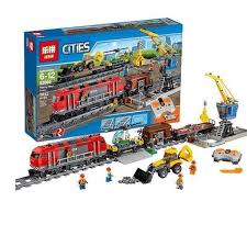 Lepin 02009 Heavy Haul Train City Lepin Brick Best Price Brick Sets Lego City Sets Lego Trains Lego City