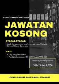 Cuma ada lubang di lantai of what supposed to be. Ohkerja On Twitter Hello We Are Looking For Full Time Employees To Join Our Company Bandar Baru Bangi Contact 011 119344724 To Set An Interview Date Https T Co 0k50vlsyjb