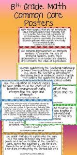 eighth grade common core standards math posters 8th grade