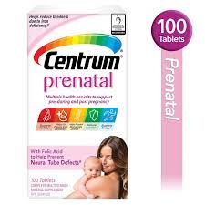 Centrum Prenatal Multivitamin Supplement Tablets 100 Count Walmart Canada