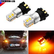 Ijdm Amber Yellow Canbus 10 Smd Pw24w Pwy24w Led Bulbs For Audi A3 A4 A5 Q3 Vw Mk7 Golf Cc Ford Fusion Front Turn Signal Lights Review Ford Fusion Audi A3 Audi