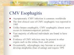 Esophagitis caused by cmv infection, most commonly occurring in patients with cytomegalovirus esophagitis developing during chemoradiotherapy for esophageal cancer. Morning Report Jieli Li 12 29 05 Ppt Video Online Download