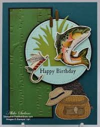 stampin up best catch masculine birthday card stampin in the meadows masculine birthday cards fishing birthday cards cards handmade pinterest