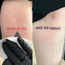 Lettering Tatuaggio Firenze Florence Scritta Arte Ink Artista Tattooartist Tattoostudio Rustyrogertattoo In 2020 Unafraid Awake Asleep