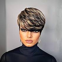 Amazon.com : Evasens Short Pixie Cut Wig