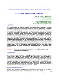Pdf E Learning And Lifelong Learning