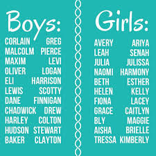 Boys And Girls Names Twin Baby Names Baby Names Baby Name Generator