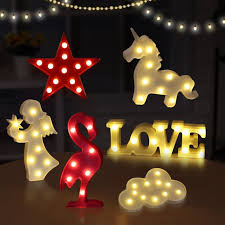 Led Night Light Lamp Light Novelty Luminaria 3d Flamingo Cactus Nightlight Marquee Letter Light For Chi Baby Night Light Childrens Night Light Night Light Lamp