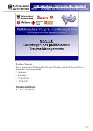 Die stadt wien schaltet … Pra Klinisches Polytrauma Management Rettungsdienst