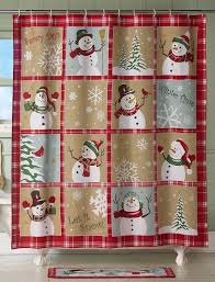 Christmas Shower Curtains Christmas Shower Curtains Snowman Shower Curtain Holiday Shower Curtains