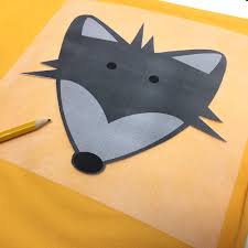 Damit ist die schöne bunte namensapplikation fertig. Nah Anleitung Und Vorlage Fur Eine Fuchs Applikation