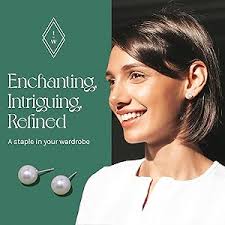 Amazon.com: ISAAC WESTMAN® Aretes de perlas cultivadas de agua dulce de oro  de 14 quilates para mujeres y niñas