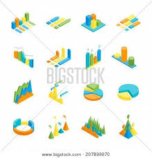 charts graphs icon vector photo free trial bigstock